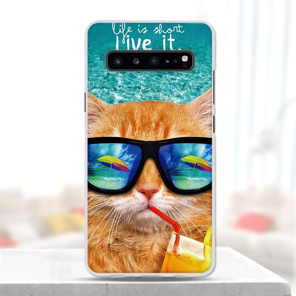 Чехол для Samsung Galaxy S10 5G силиконовый мягкий чехол из ТПУ телефона G977N G977U