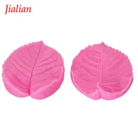 leaf shape embossed fondant silicone mold kitchen baking chocolate pastry candy clay making cupcake lace decoration tools f 0115