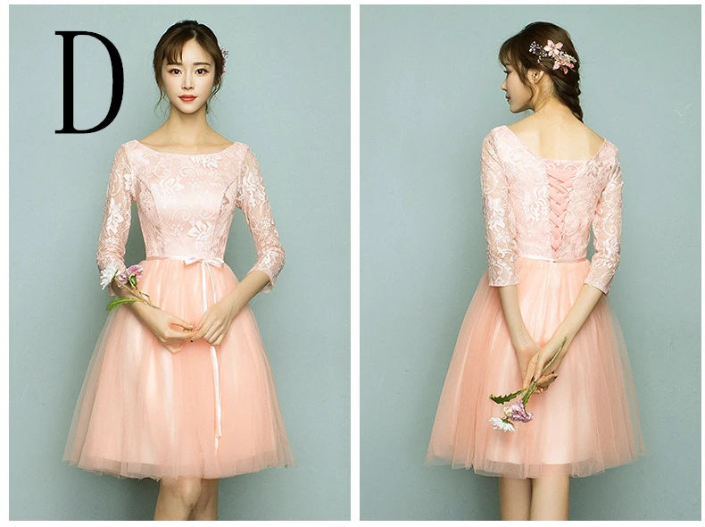 Женское вечернее платье персикового цвета элегантное Пышное Платье с рукавом до