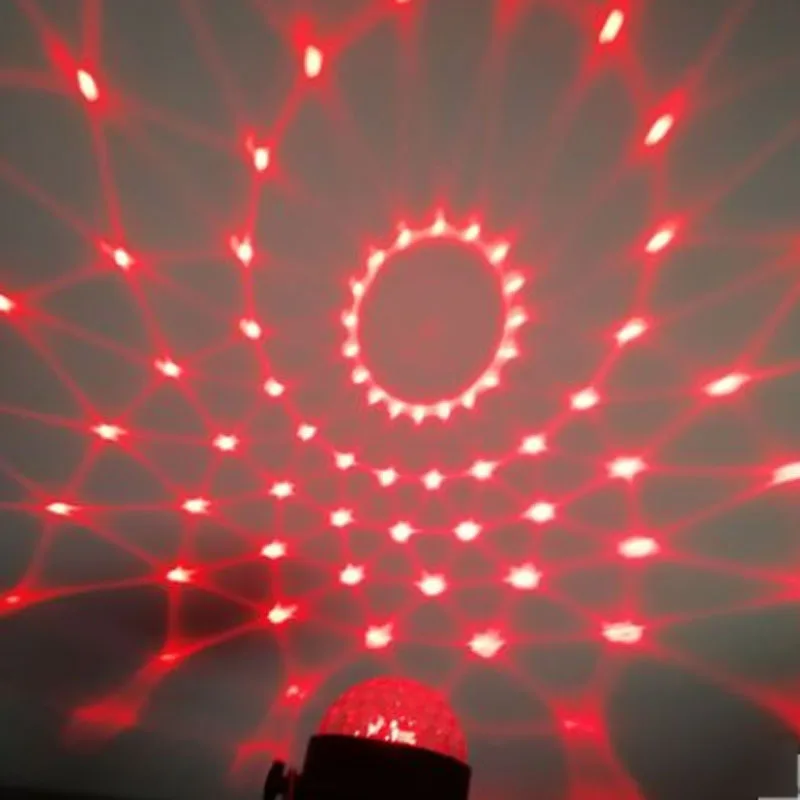 SPLEVISI Мини диско шар сценическая волшебная лампа авто Roated DJ вечерние Lazer 3W RGBLED