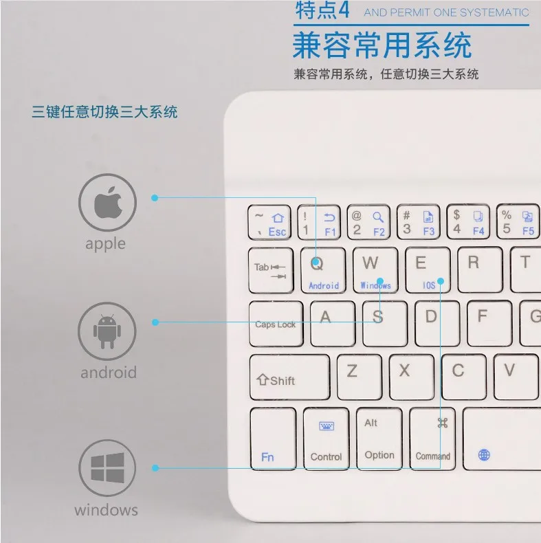Тонкая портативная Мини Беспроводная Bluetooth клавиатура для планшета, ноутбука, смартфона, iPad, Поддержка IOS, Android, система, телефон Универсальный