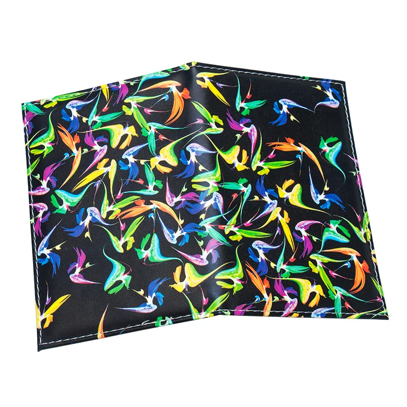 Colored bird Fashion and standard size passport cover waterproof solid pu leather holder with traveling | Багаж и сумки