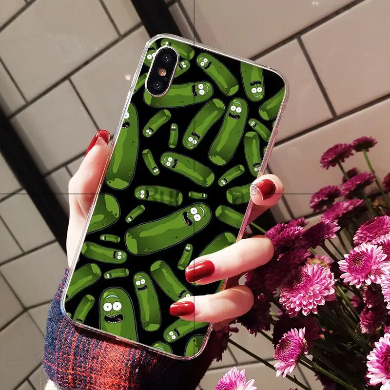 Ruicaica Rick and Morty pickle rick DIY чехол для телефона с рисунком Apple iPhone 8 7 6 6S Plus X XS MAX 5 5S SE XR |