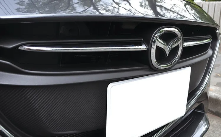 Хромированная передняя решетка гриль крышка отделка молдинг для Mazda 2 Demio DJ DL мазда2 хэтчбек седан аксессуары Стайлинг