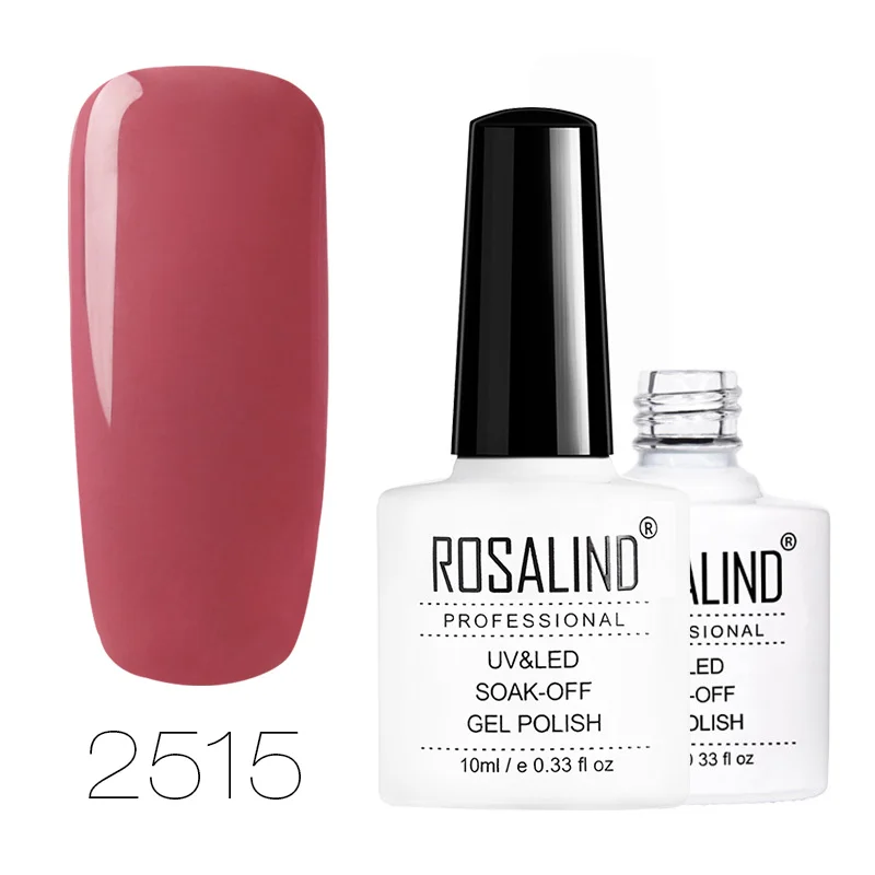 2515 ROSALIND Гель-лак 1 шт. УФ-лак для ногтей Nagellak полуперманентный впитывающий Гель-лак для маникюра Гибридный Гвоздь Грунтовка Гель-лак для ногтей - Цвет: 2515