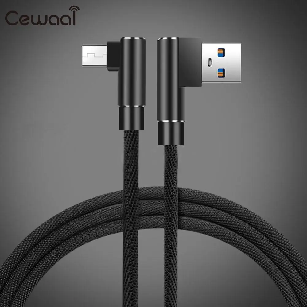 Micro USB зарядный кабель 1 2 3 м тканевый Плетеный для Andorid планшетного телефона в