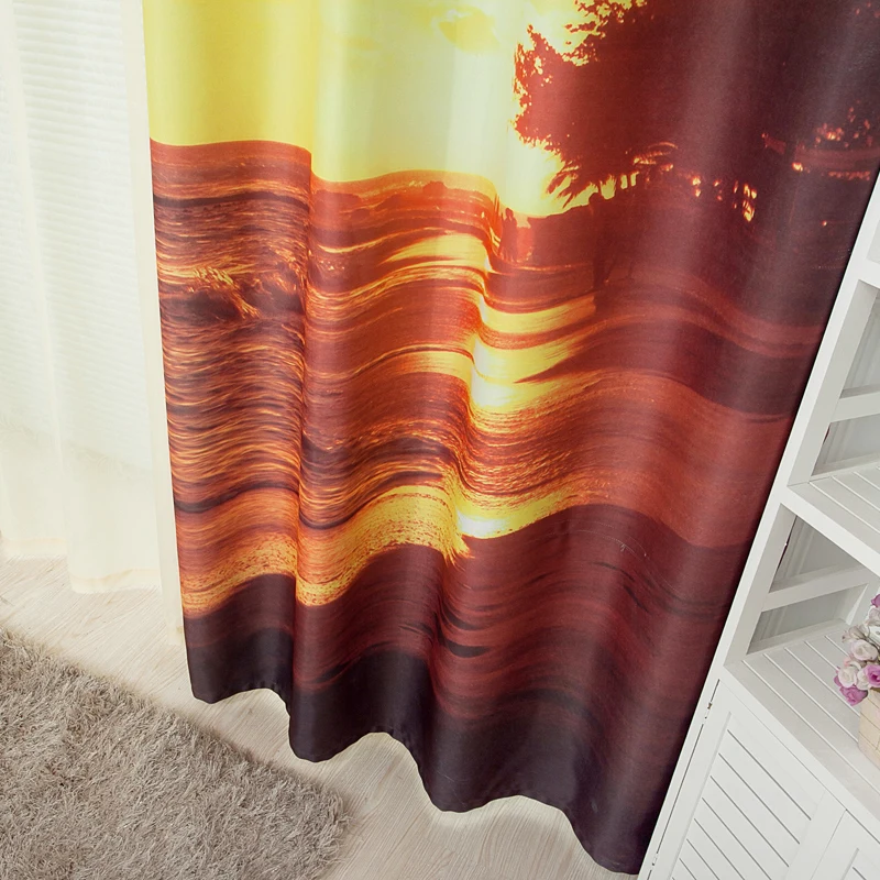 Бесплатная доставка Современный стиль 3D цифровая печать затемненные занавески