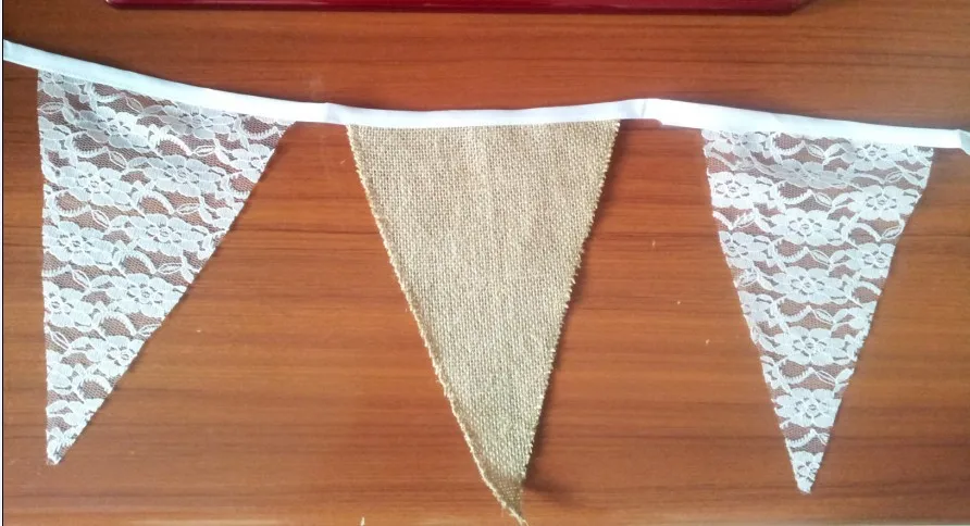 DIY оформление дома баннер/события вечерние принадлежности флаг/деревенская гирлянда из мешковины и кружева овсянка/страна Свадебный декор