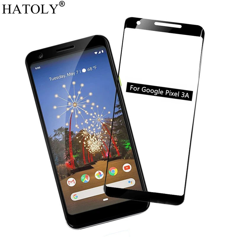 3D Curved Edge Glass For Google Pixel 3a Screen Protector Full Glue Tempered | Мобильные телефоны и аксессуары