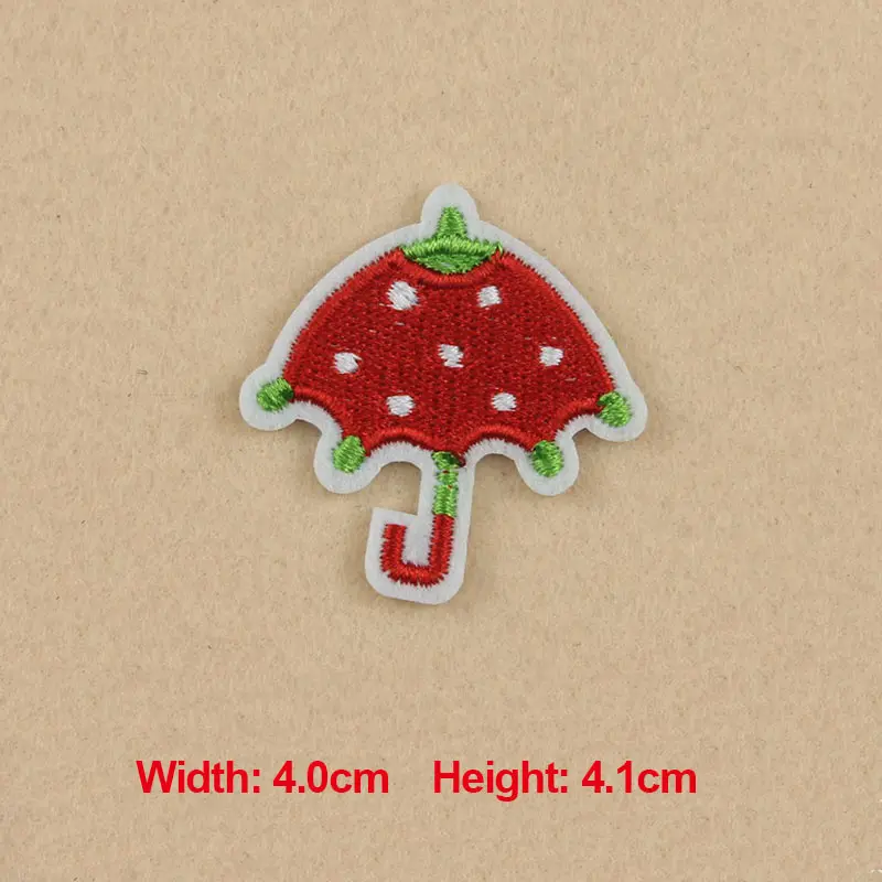 1 шт. патчи для одежды вышивка мультфильм красный зонтик сумка шапка аксессуары