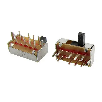 Высота 100x4 мм Боковая ручка PCB 8 Pin 3 позиции 2P3T DP3T переключатель слайдов 0 5 А 50 В