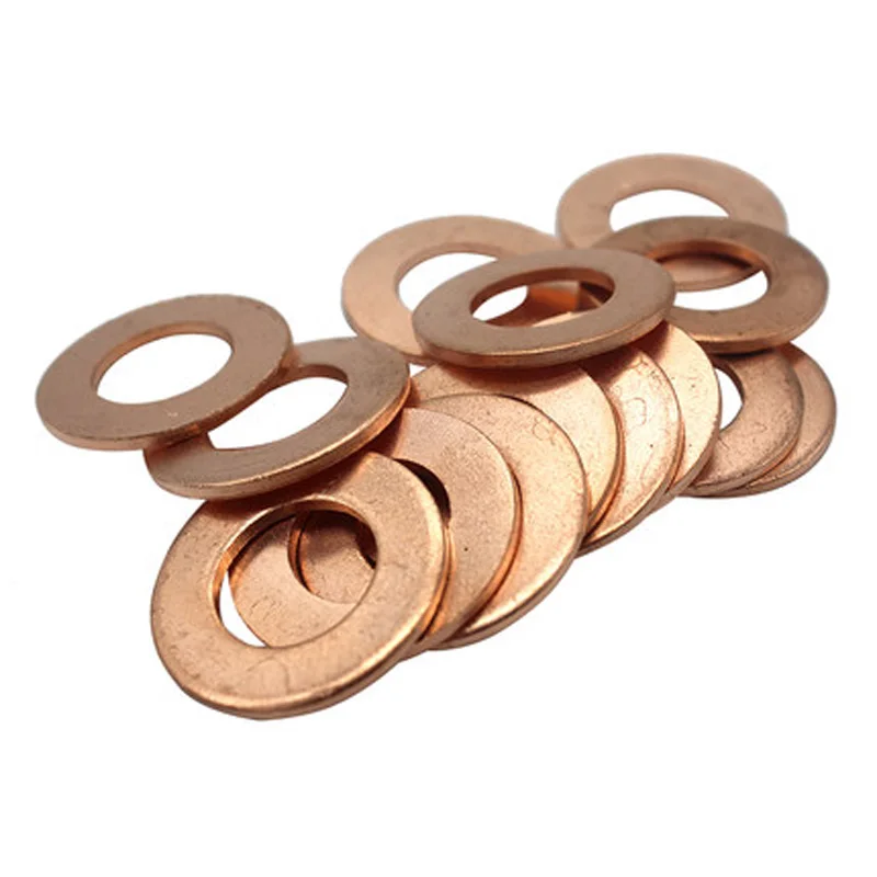 1Pcs M34 M36 M38 M40 M42 M48 M50 M60 Copper Gasket 42mm-72mm OD washer brass seal Pressure gauge ferry use thickness 3mm | Обустройство