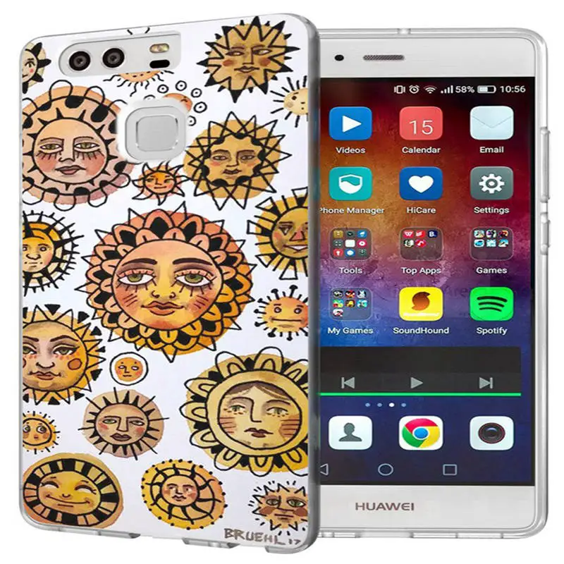 For Huawei P9 P10 Lite P8 2016 2017 Y5 II 2 Y5ii / Y6ii Soft TPU Pattern Silicone Phone Ultra Slim Case Cover Capa J153 |