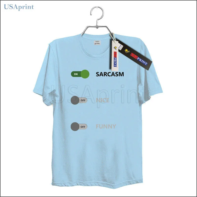 USAprint Лето Для мужчин футболки забавные сарказм на принт Camisetas Топ 100 хлопок