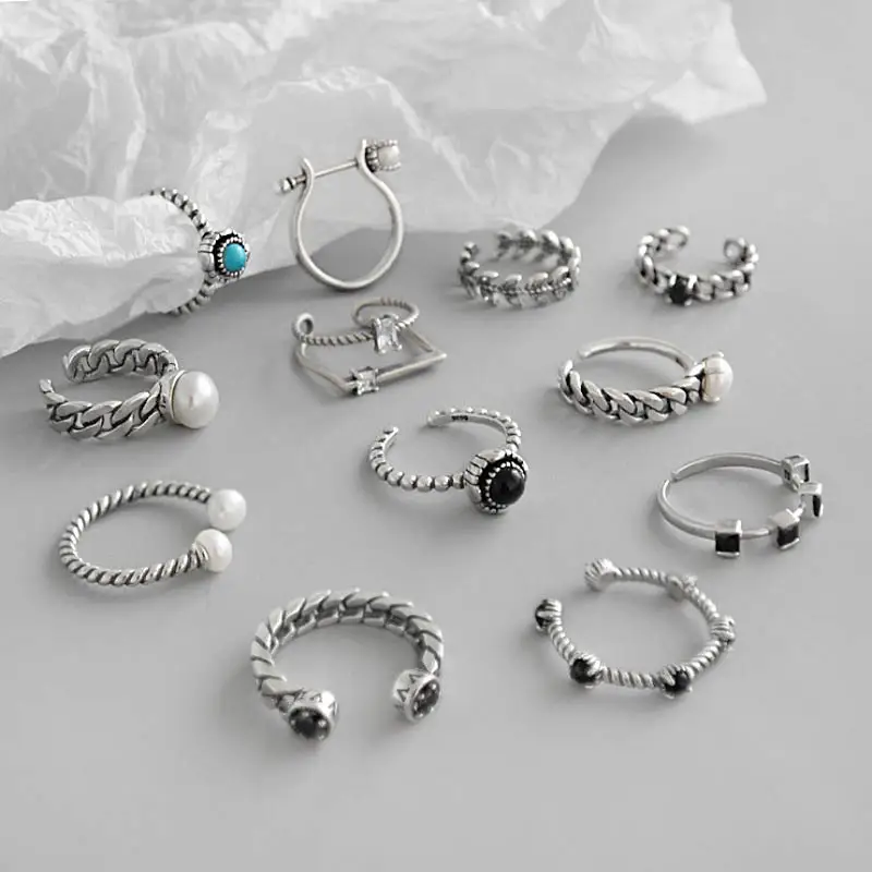 Модные женские Кольца F.I.N.S из стерлингового серебра 925 пробы с фианитом