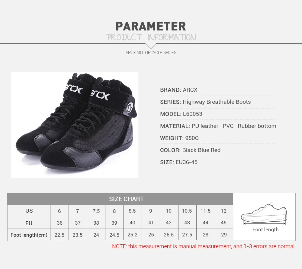 ARCX/ботинки в байкерском стиле; дышащие мужские ботинки в байкерском стиле; черные ботинки в байкерском стиле; обувь в байкерском стиле; повседневная обувь на все сезоны;