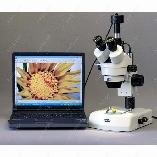 Тринокулярный Стерео микроскоп с зумом амскоп поставки 7X 180X фонариками|microscope