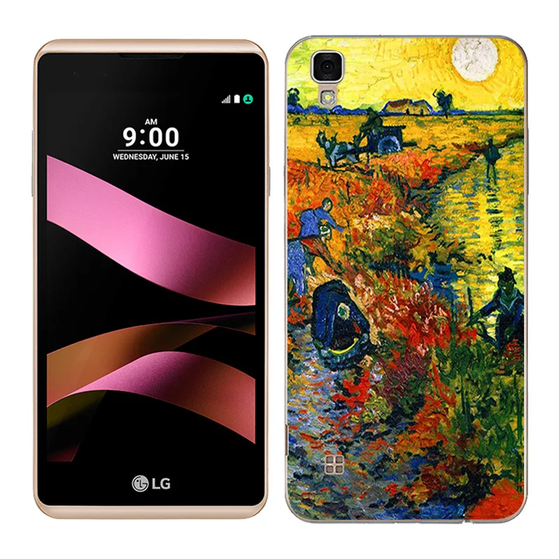 Мягкий чехол из ТПУ для LG X стильные чехлы телефонов с масляной росписью Style K200DS 5 0