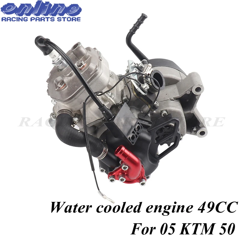 Двухтактный двигатель с водяным охлаждением 47CC 49CC для 05 KTM 50 JR SX 50 SX PRO SENIOR Mini ATV Dirt Pit Cross Bike