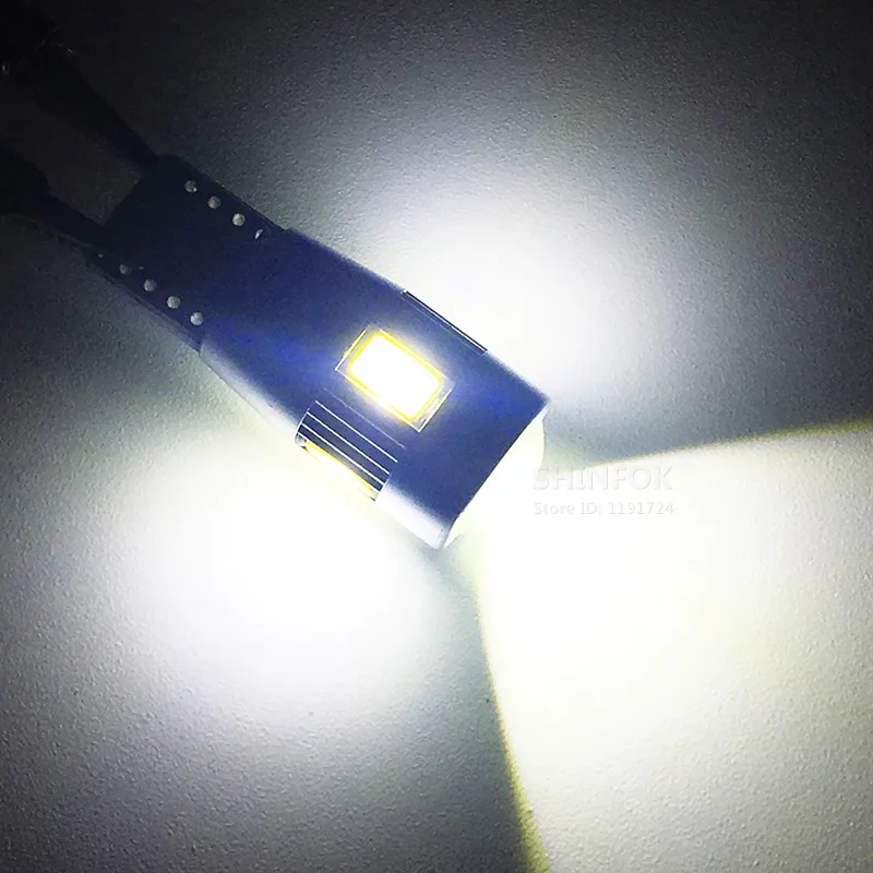 T10 W5W canbus без ошибок 6 SMD 5630 5730 светодиодный фонарь высокой мощности автомобильный