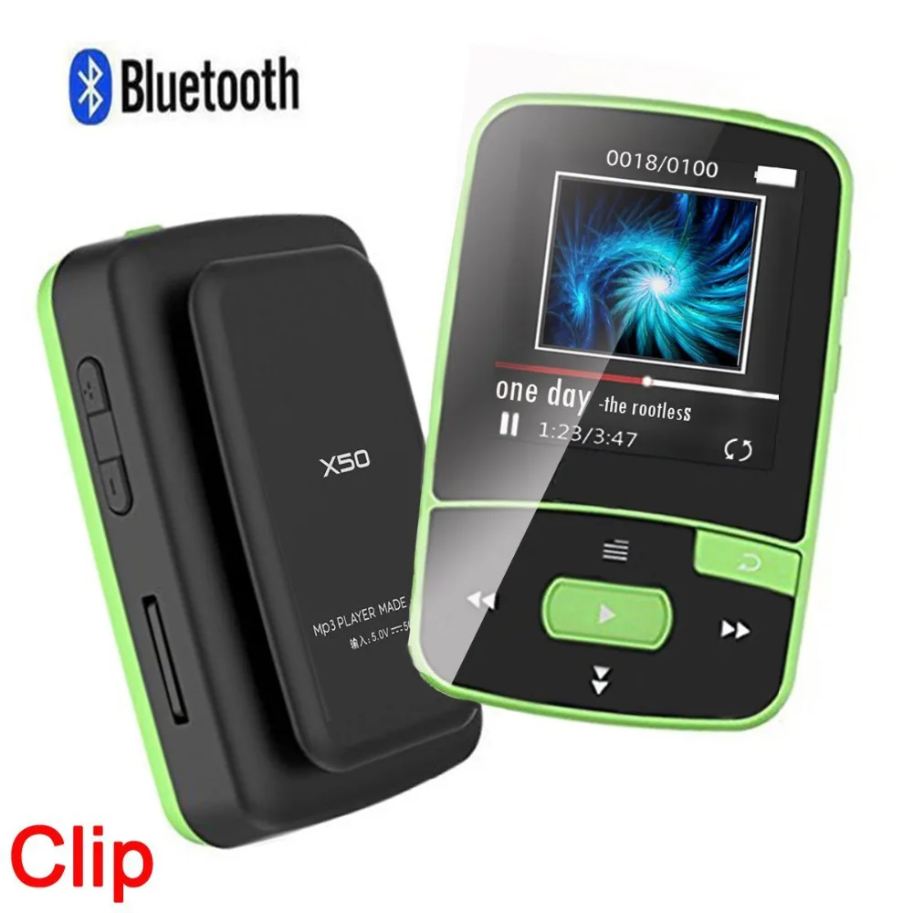 

Clip Bluetooth mp3 Player CHENFEC-C50 Lossless Music Player with FM Radio Pedo Meter support up to 64 GB TF Card + free arm band