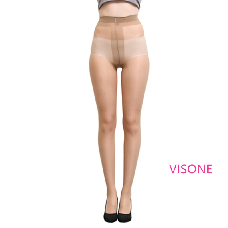 Normal Skin VISONE Женские, 20 ден, шелковистые, прозрачные, до талии, с контролем, топ, усиленные, промежность, колготки, 2 шт, прозрачные, женские, классические, 20D T, промежность, колготки 81 - Цвет: Normal Skin VISONE
