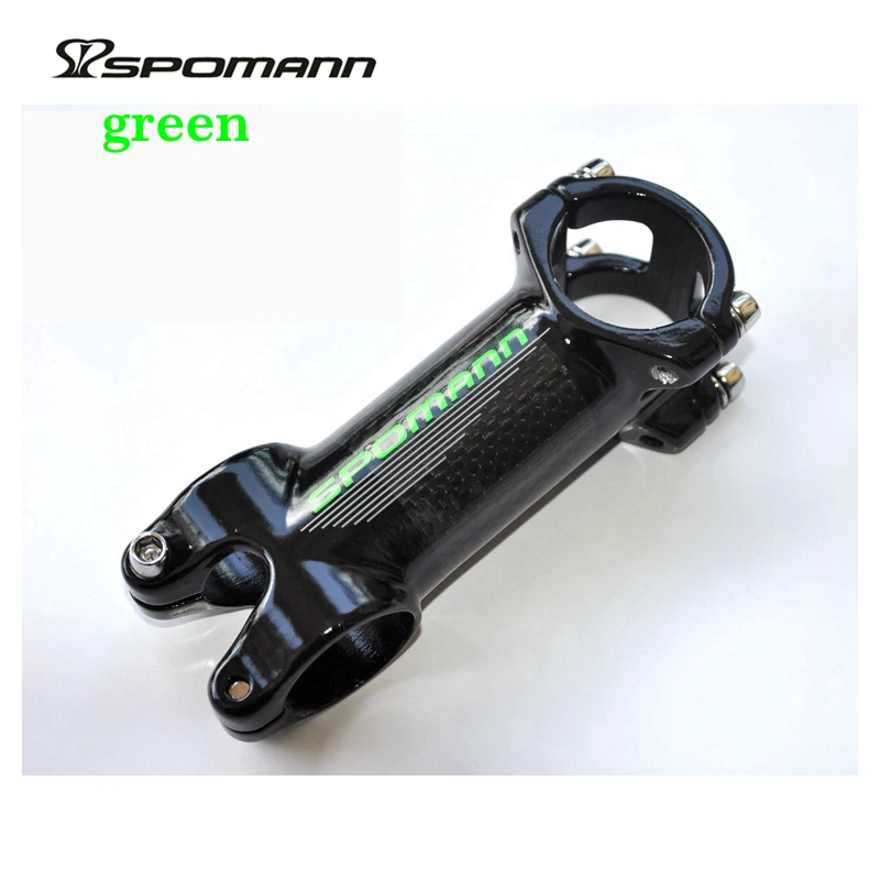 SPOMANN алюминиевый сплав и углеродное волокно велосипедный стебель 3K глянцевый