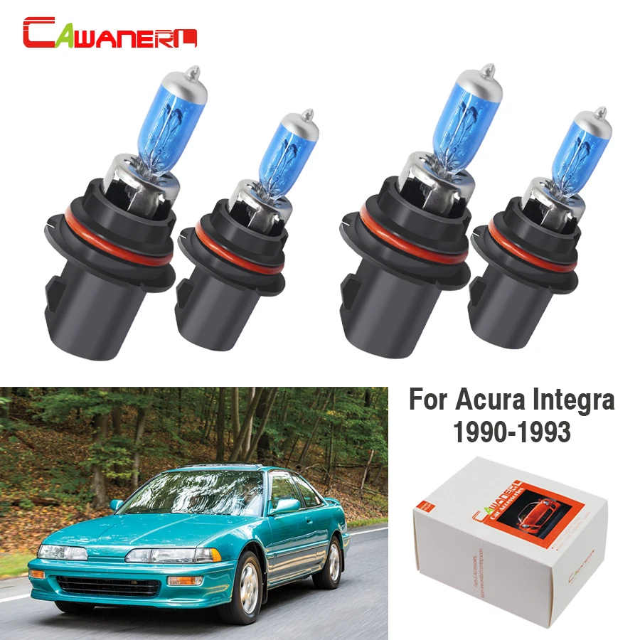 Cawanerl 4X100 Вт галогенная лампа 4300K 12V Автомобильный источник света фары