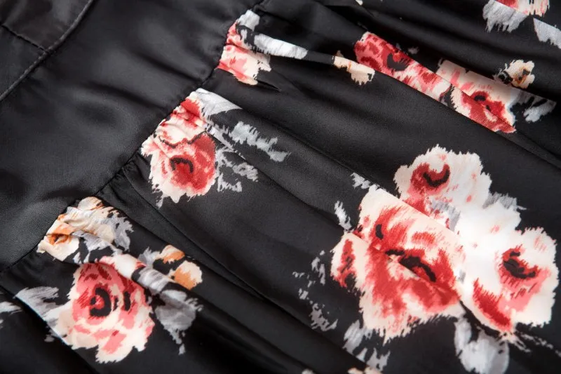 XL плюс размер свободное кимоно с принтом Летний стиль короткий рукав шифоновый