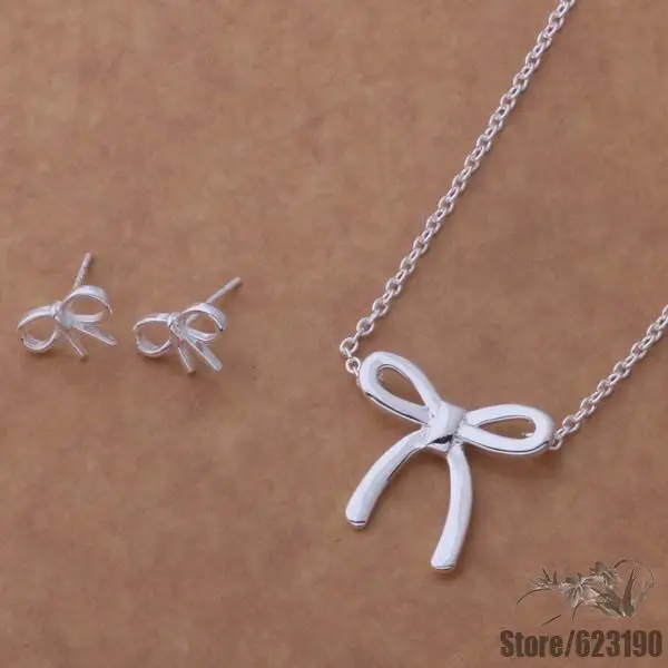 Комплект украшений AS041 с серебряным покрытием, набор модных украшений/frwaojda heiapvpa