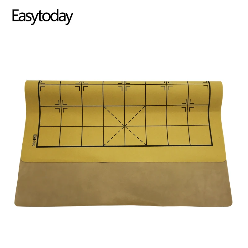 Easytoday китайская шахматная доска Синтетическая кожа аксессуары для шахматных игр