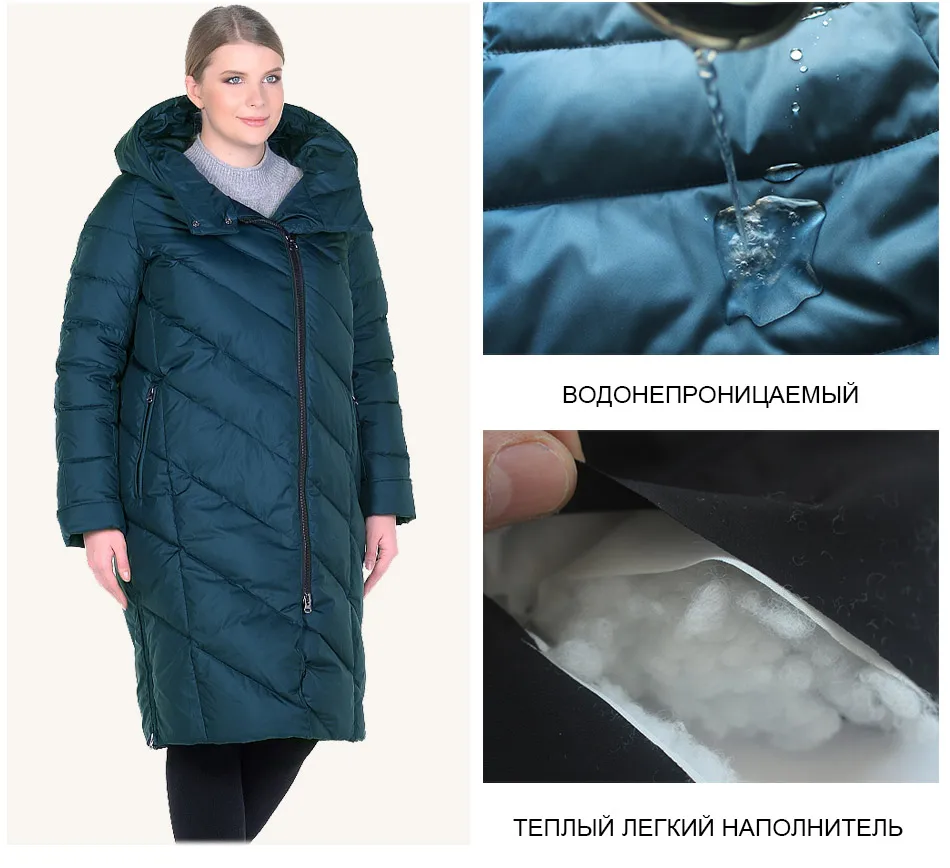 CEPRASK Высококачественная женская зимняя куртка размера плюс, длинное модное женское зимнее пальто с капюшоном, теплый пуховик, парка 6XL