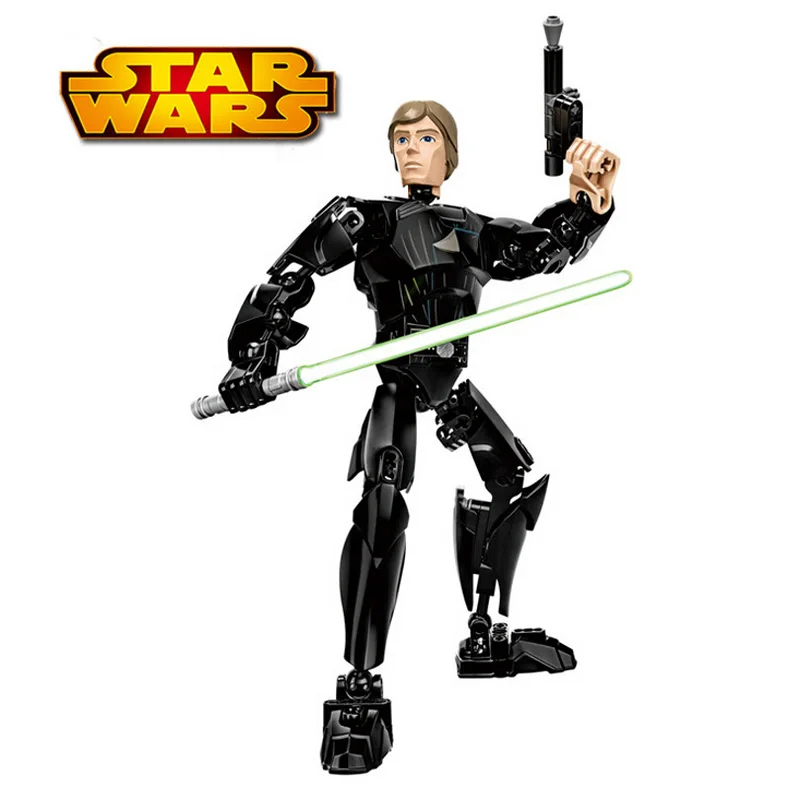 Luke Skywalker Jeti Warriors Jango Fett 4 комплекта Мини Строительные блоки Фигурки игрушки