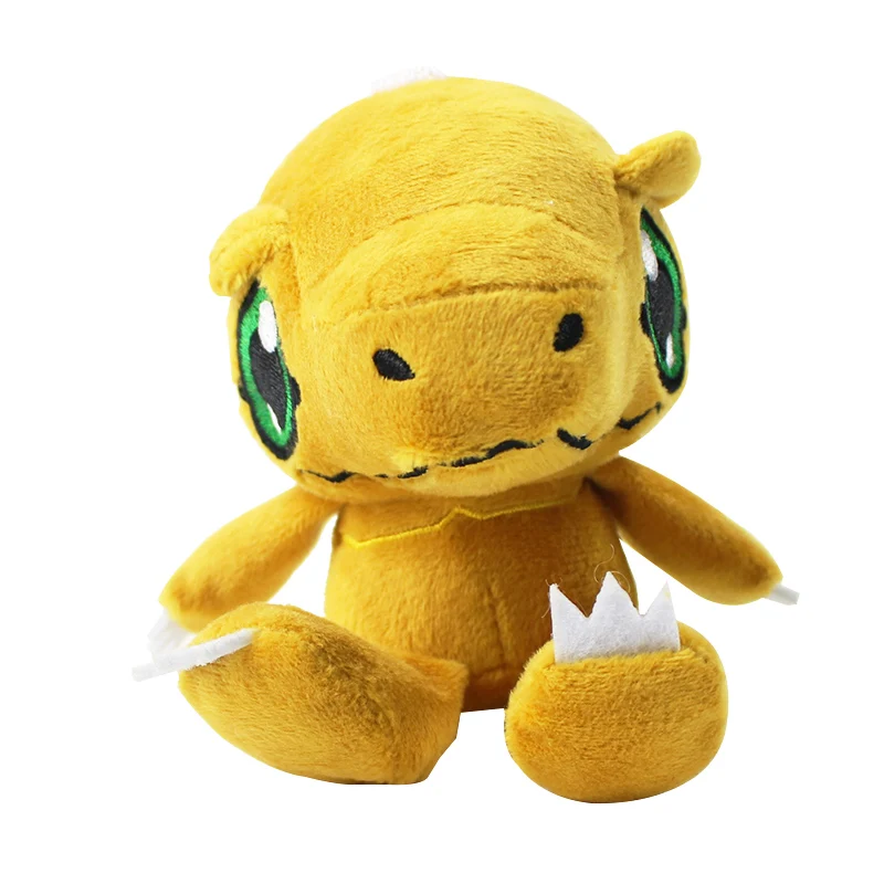 Agumon Digimon плюшевая игрушка Patamon Palmon Piyomon Tailmon Gomamon Koromon Gabumon Agumon Мягкая кукла-чучело плюшевая подвеска брелок - Цвет: Agumon