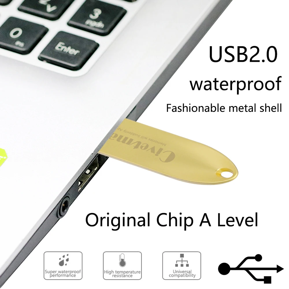 USB флеш накопитель Civetman металлический внешний мини 128 ГБ 2 0 64 карта памяти 16 32 ГБ|USB