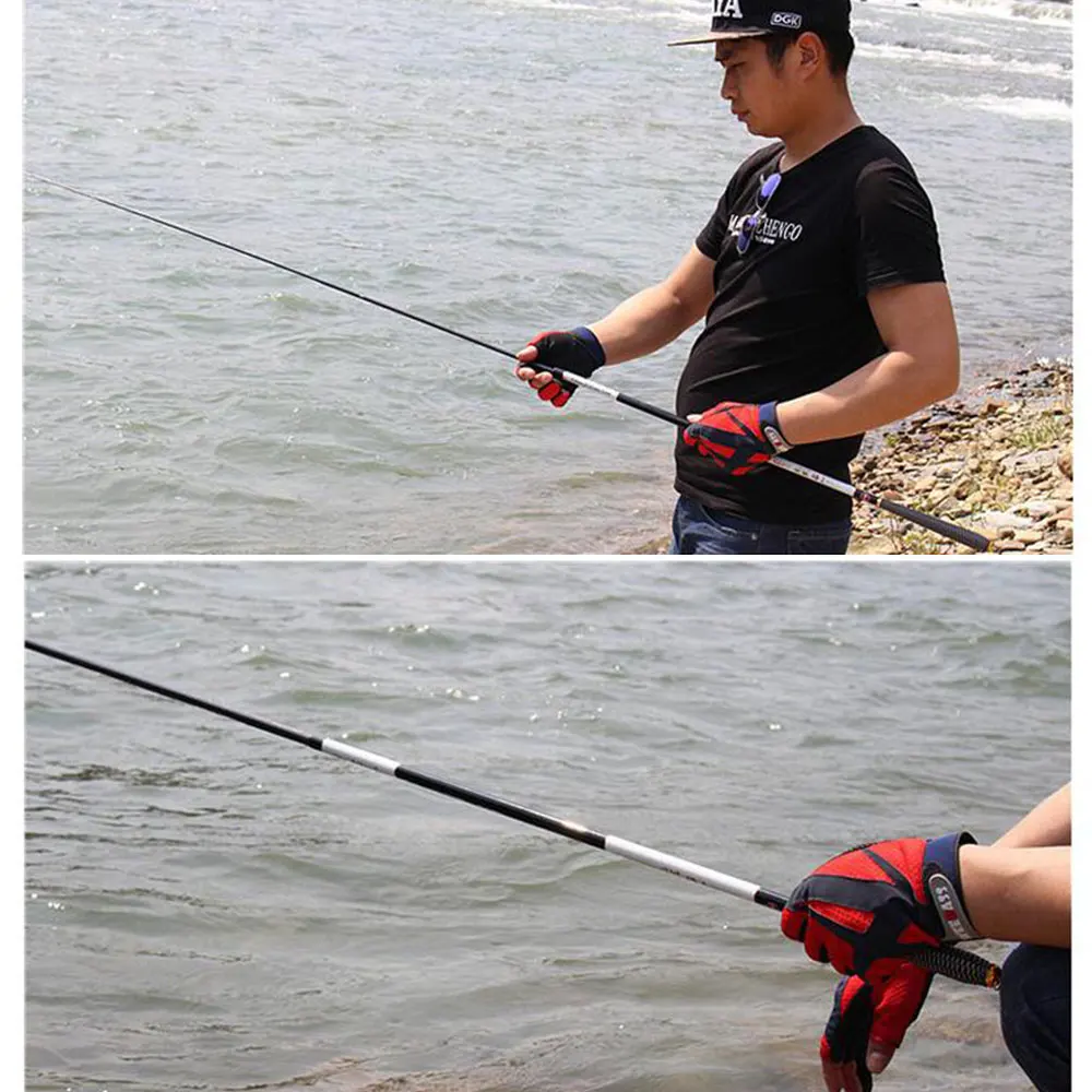 NEW Ultralight SuperHard 3.6/4.5/5.4/6.3/7.2 Meters Stream Hand Pole Carbon Fiber Casting Telescopic Fishing Rods Fish Tackle | Спорт и