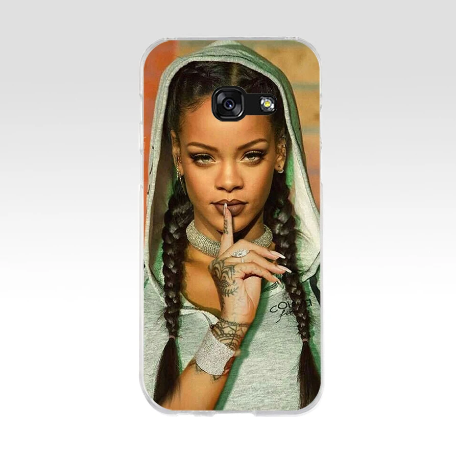 101AQ Brand Rihanna Soft Silicone Tpu Cover phone Case for Samsung galaxy a3 a5 2016 2017 a6 A8 2018 | Мобильные телефоны и