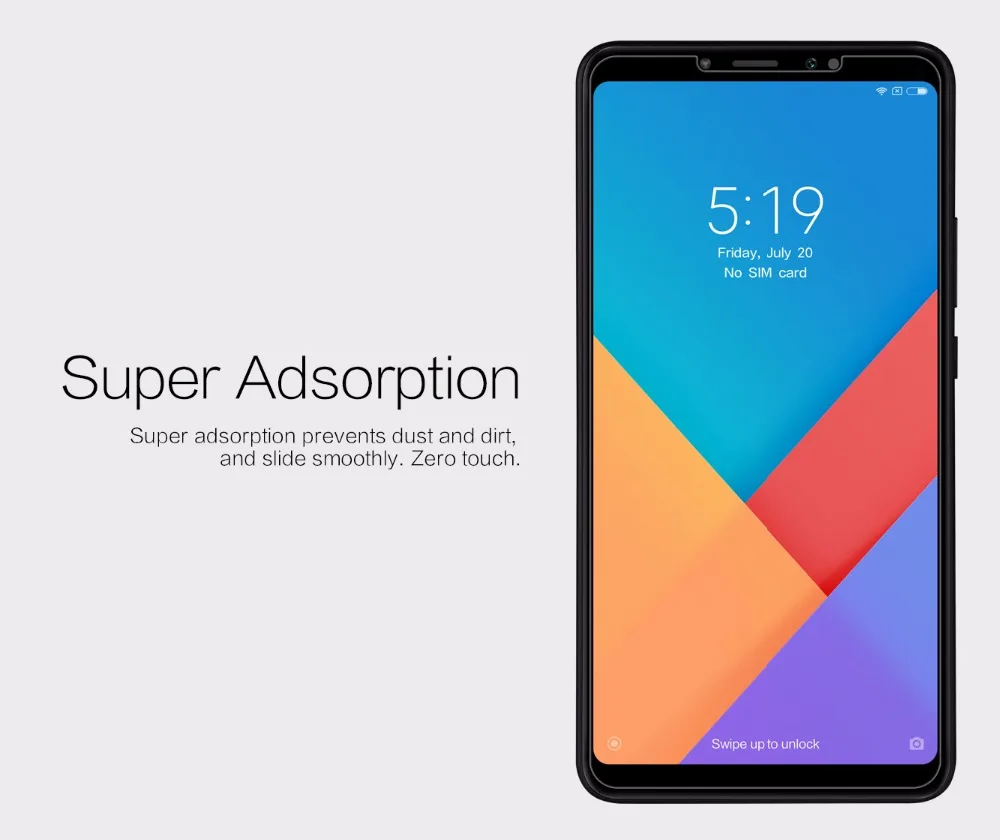 Защитная пленка NILLKIN для Xiaomi Mi Max 3 супер прозрачная защитная 2 шт. розничная