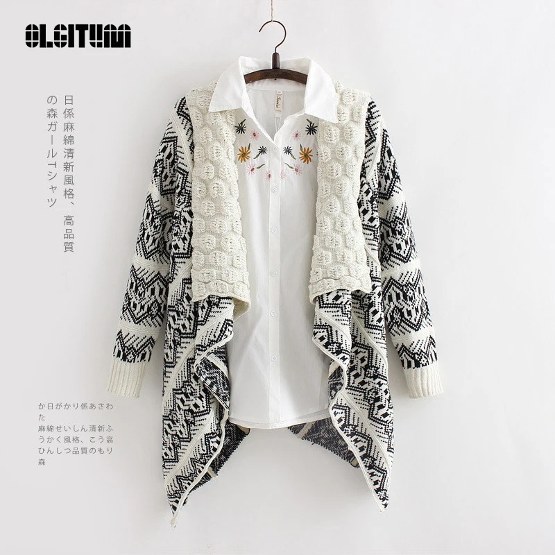 2019 Autumn And Winter New Women's Sweater Fashion Cardigan Women Big Casual Knitting Female Outerwear |