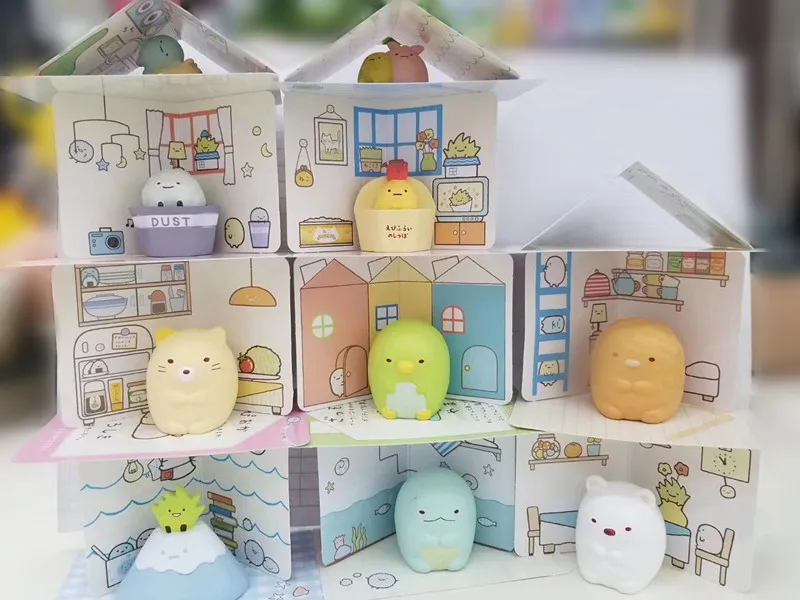 10 шт./компл. Япония Сан-х sumikko gurashi фигурку аниме игрушка кукла Фигурка из аниме «Astroboy(ПВХ Коллекционная модель игрушка для друзей подарки