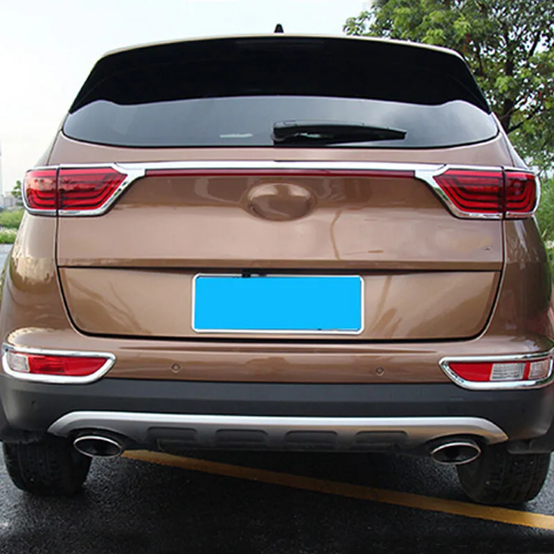 Для Kia Sportage KX5 2016 2017 Одежда высшего качества ABS Хромовая автомобильная пленка