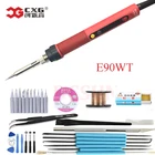 Цифровой регулируемый электрический паяльник CXG, 60 вт, 90 вт, светодиодный вт, паяльная станция с постоянной температурой E90WT E110WT E60WT