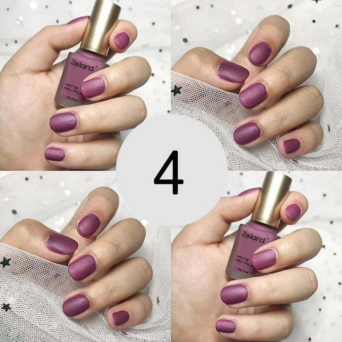 DIY матовый лак для ногтей, постоянный лак для ногтей, долговечный голографический лак для ногтей, тусклый маникюр, Быстросохнущий гель для ногтей - Цвет: 4