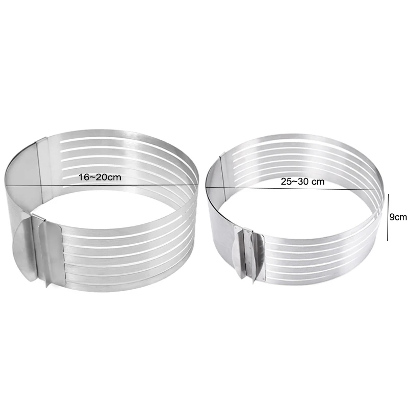 Kitновее 1 шт. выдвижной круг из нержавеющей стали мусс кольцо набор инструментов