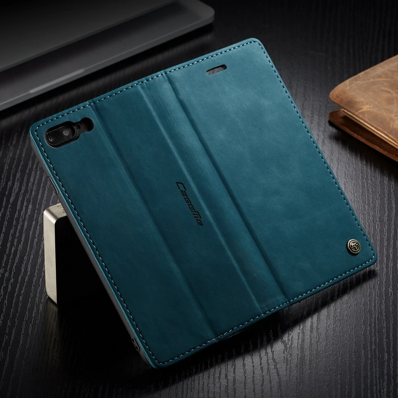 Ретро кожаный 360 магнитный чехол для Coque iPhone 7 Чехол-книжка для телефона чехол для iPhone 7 7 Plus Fundas