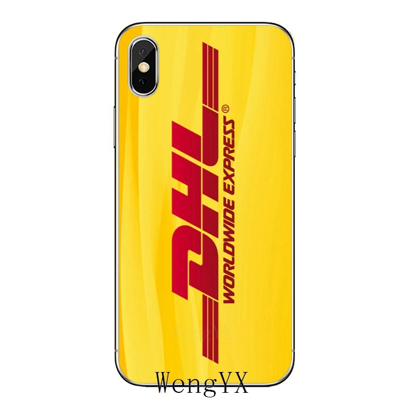 Желтый Дизайн Роскошный логотип DHL для Apple IPhone X XR XS Max 8 7 plus 6s 6 plus SE 5s 5c 5 4s 4 TPU мягкий чехол для телефона - Цвет: A-09