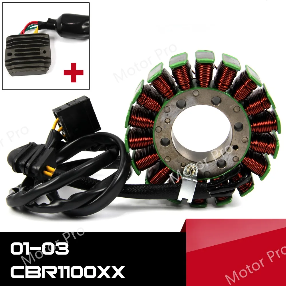 Для Honda CBR1100XX 2001 2003 статор двигателя катушки и регулятора напряжения наборы