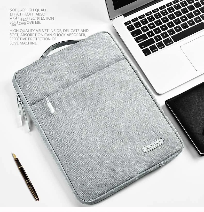 Полиэфирный чехол для ноутбука Macbook Air Pro 13 дюймов 12 13,3 14,1 чехол для ноутбука Xiaomi Dell XPS lenovo hp сумка на молнии