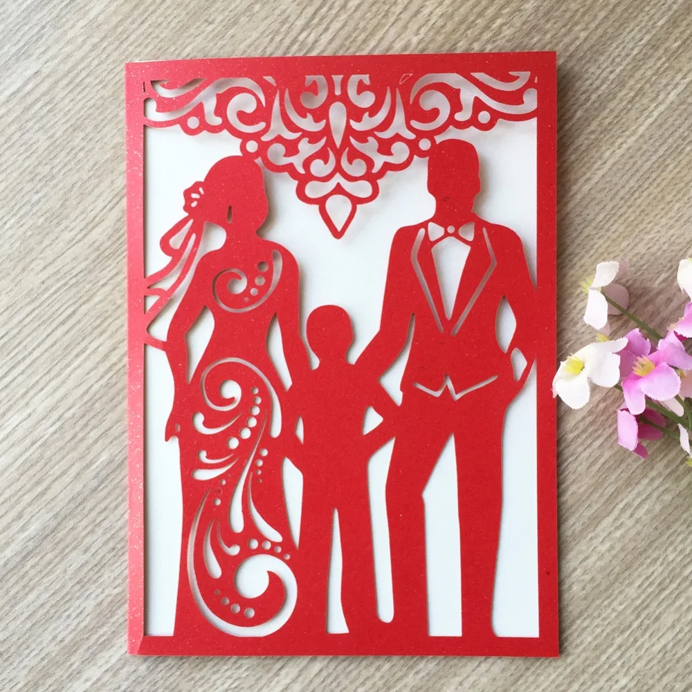 

30pcs/lot Exquisite Laser Cut Carved Wedding Card Anniversary Celebration Birthday Party Decorations Greeting Card