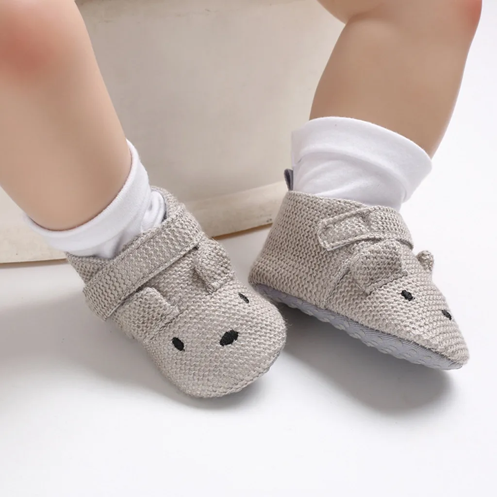 Baby Girls Boys crib shoes Animal Decorative Soft Bottom First Walkers Shoes Infant Toddler Sole Anti-slip |